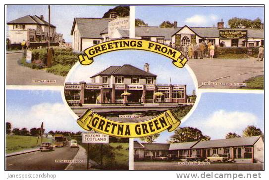 GRETNA GREEN Multi-View PCd - Dumfriesshire - Dumfrieth & Galloway -SCOTLAND - Dumfriesshire