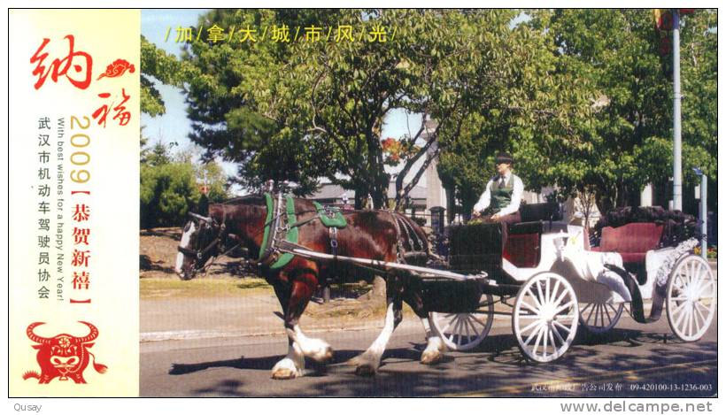 Horse Stage Coach   Stage-coach  ,  Prepaid Card  , Postal Stationery - Stage-Coaches