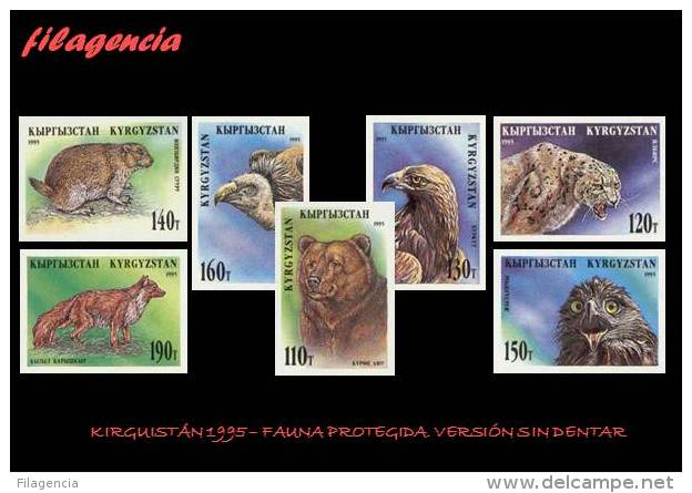 ASIA. KIRGUISTÁN MINT. 1995 PROTECCIÓN DE LA FAUNA. ANIMALES DIVERSOS. EMISIÓN SIN DENTAR - Kyrgyzstan