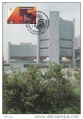 1176 - ONU Vienne 1990 - Cartoline Maximum