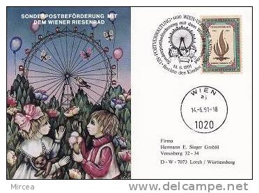 1175 - ONU Vienne 1991 - Cartes-maximum