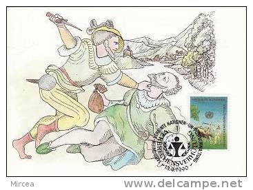 1170 - ONU Vienne 1990 - Cartes-maximum