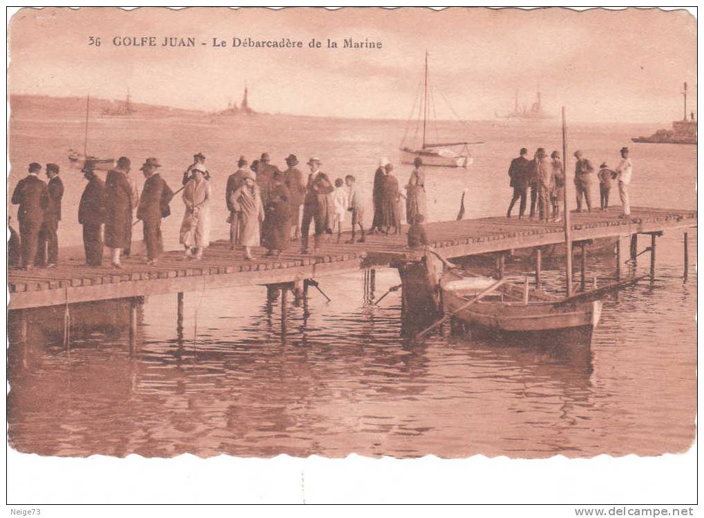 Cpa Du 06 - Golfe-Juan - Le Débarcadère De La Marine - Vallauris