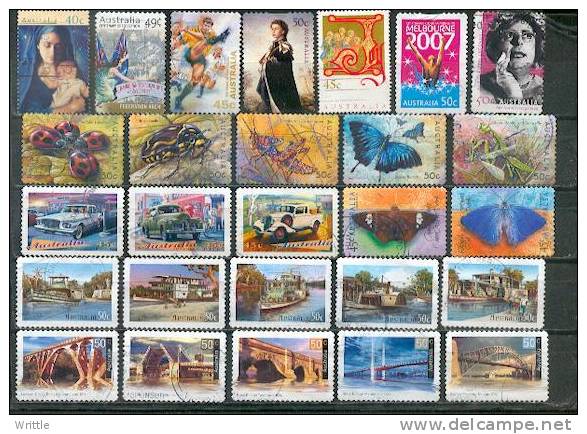 Australie lot A1786, lot de 220 GF différents années 2000 à 2008