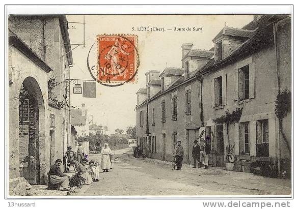 Carte Postale Ancienne Léré - Route De Sury - Lere