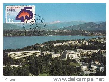 1316 - ONU Geneve 1990 - Cartoline Maximum