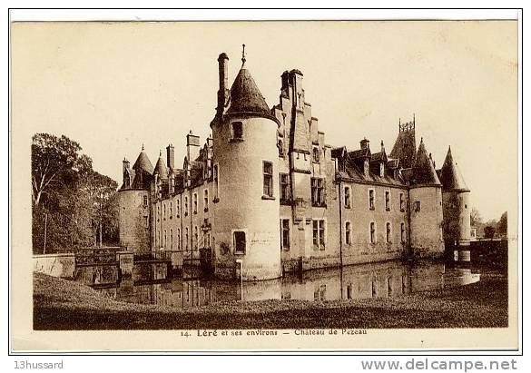 Carte Postale Ancienne Léré - Château Du Pezeau - Lere