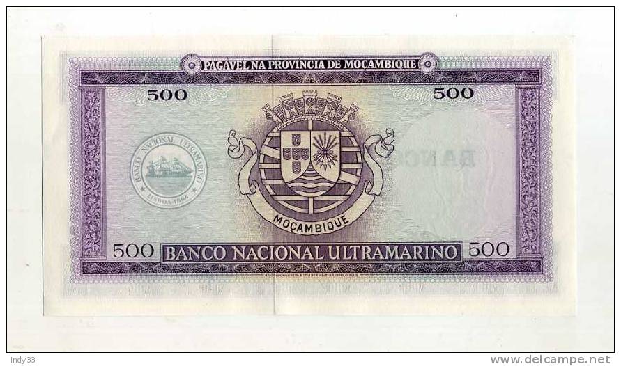 - MOZAMBIQUE . 500 ESC. 1967 - Mozambique