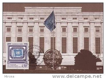 1332 - ONU Geneve 1991 - Maximumkaarten