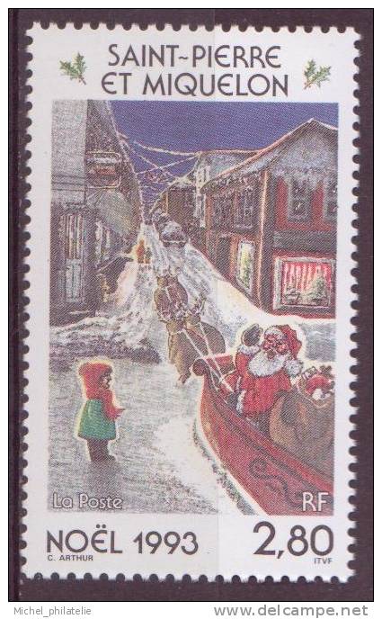 SAINT-PIERE-ET-MIQUELON N° 591** NEUF AVEC CHARNIERE  NOEL - Sonstige & Ohne Zuordnung