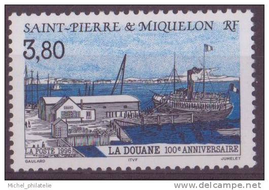 SAINT-PIERE-ET-MIQUELON N° 636** NEUF AVEC CHARNIERE BATIMENT PUBLIC - Other & Unclassified