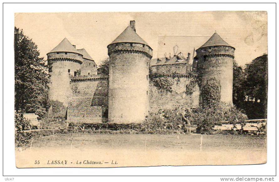 - 53 - LASSAY. - Le Château. - LL. - Scan Verso - - Lassay Les Chateaux