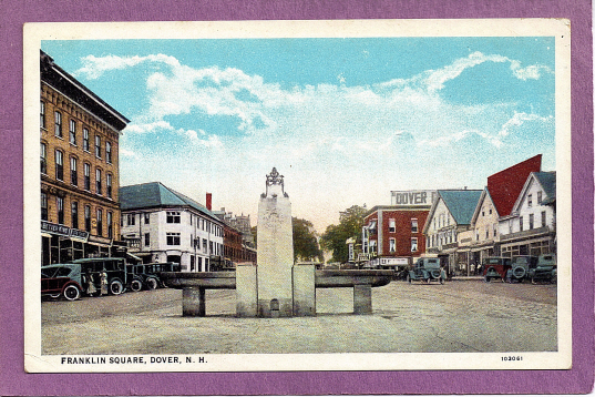 Franklin Square, Dover, NH.  1910-20s - Dover