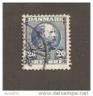 Danemark N°44 Oblitéré Christian IX - Gebruikt