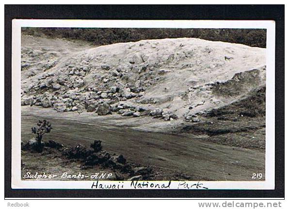 Real Photo Postcard Sulpher Rocks Hawaii U.S.A. - Ref 542 - Big Island Of Hawaii