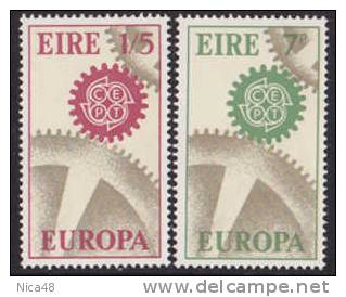 Irlanda1967 Europa 2 Vl  Nuovi Serie Completa - 1967