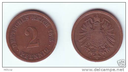 Germany 2 Pfennig 1875 D - 2 Pfennig