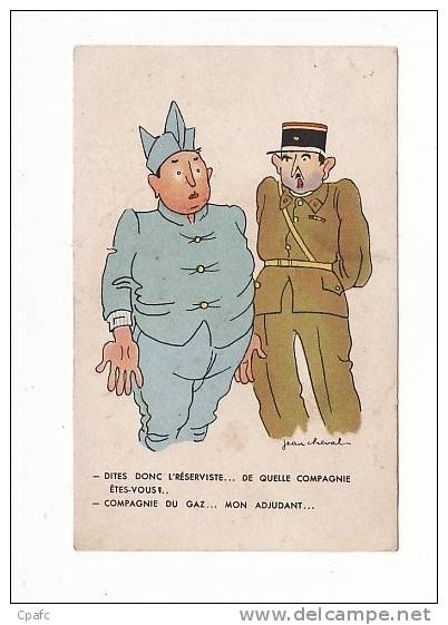 Humour Militaire Illustré Par Jean Cheval - Cheval