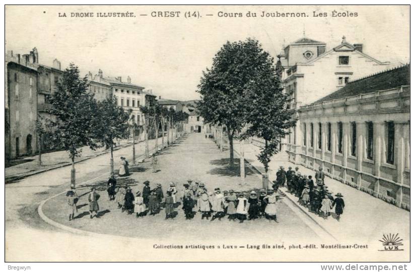 26 - Belle CPA Crest - Cours Du Joubernon - Les Ecoles - Crest