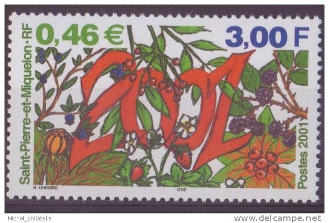 SAINT-PIERRE-ET-MIQUELON N°726** NEUF SANS CHARNIERE  2001 - Sonstige & Ohne Zuordnung