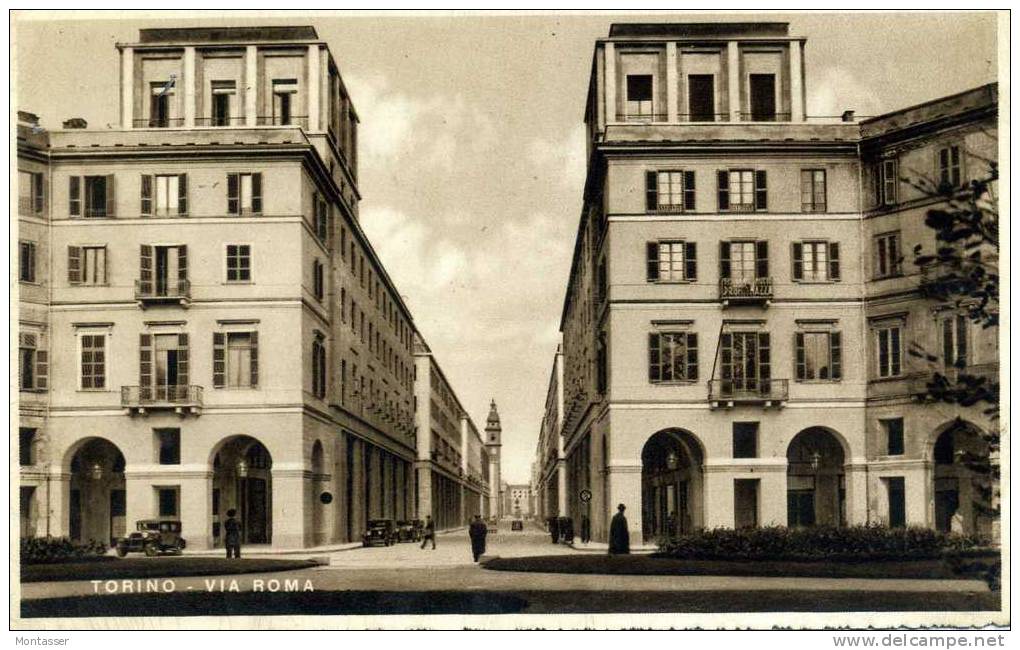 TORINO. Via Roma. Architettura. Vg. C/fr. Per UDINE Nel 1940. - Other Monuments & Buildings