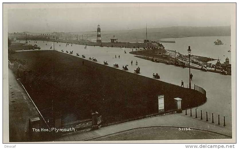 Postcard England, PLYMOUTH, The Hoe 1908, Used, England, United Kingdom - Plymouth