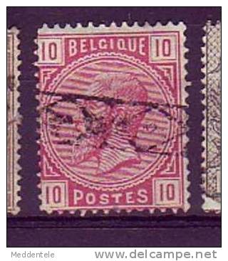 Belgique N°38 10c  Oblitéré ROULETTE TTB - 1883 Léopold II
