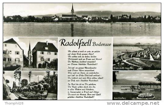 RADOLFZELL Am Bodensee - Carte Petit Format Mulltivues + Poeme De Ludwig Finckh - TBE, Carte Neuve, 2 Scans - Radolfzell