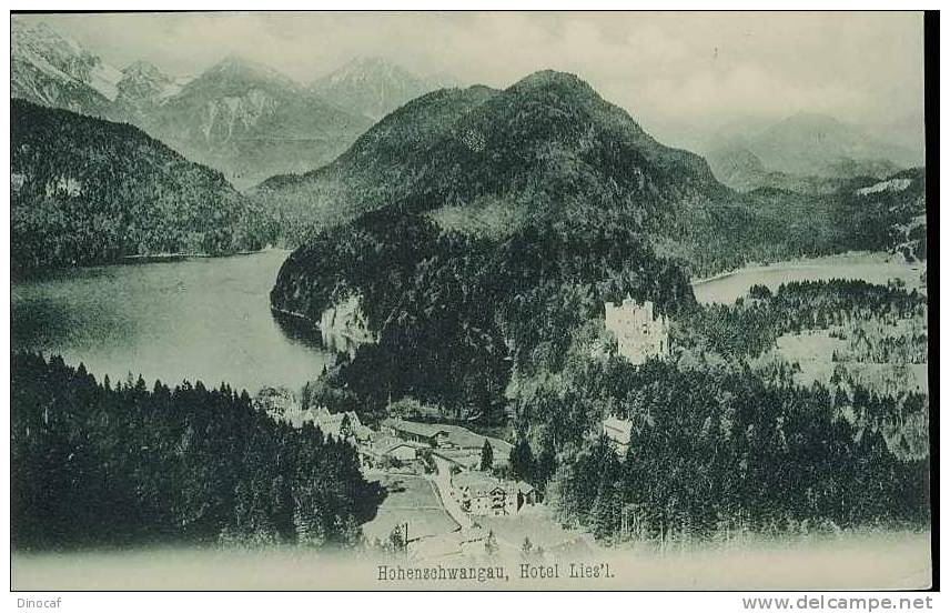 Schloß Hohenschwangau (Schwangau Füssen Allgäu) 1905, Germany, Deutschland - Aichach