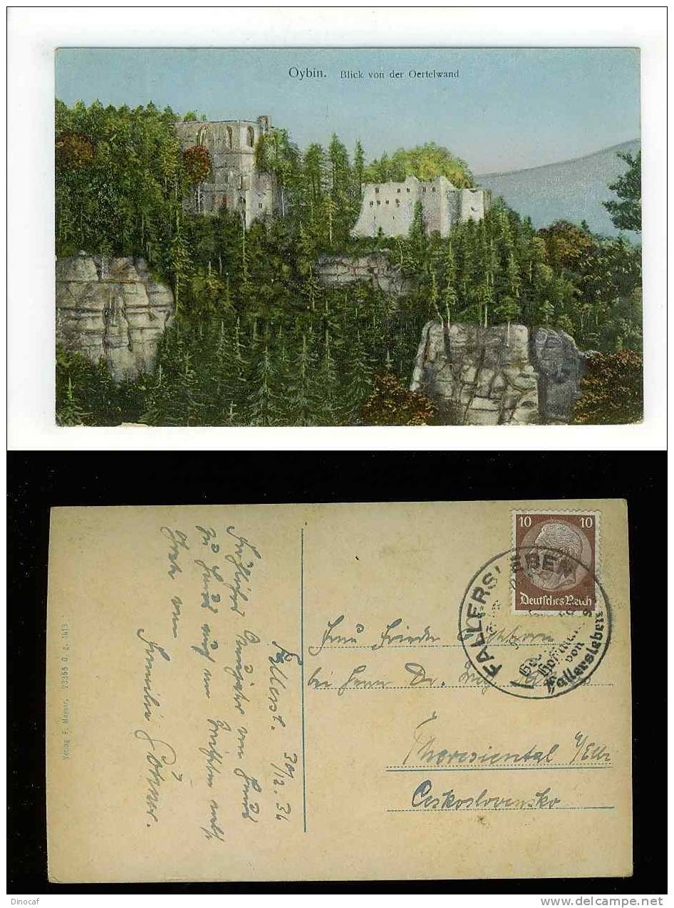 Kurort Oybin In Sachsen Ruine (Zittau Großschönau) 1936 , Germany, Deutschland - Oybin