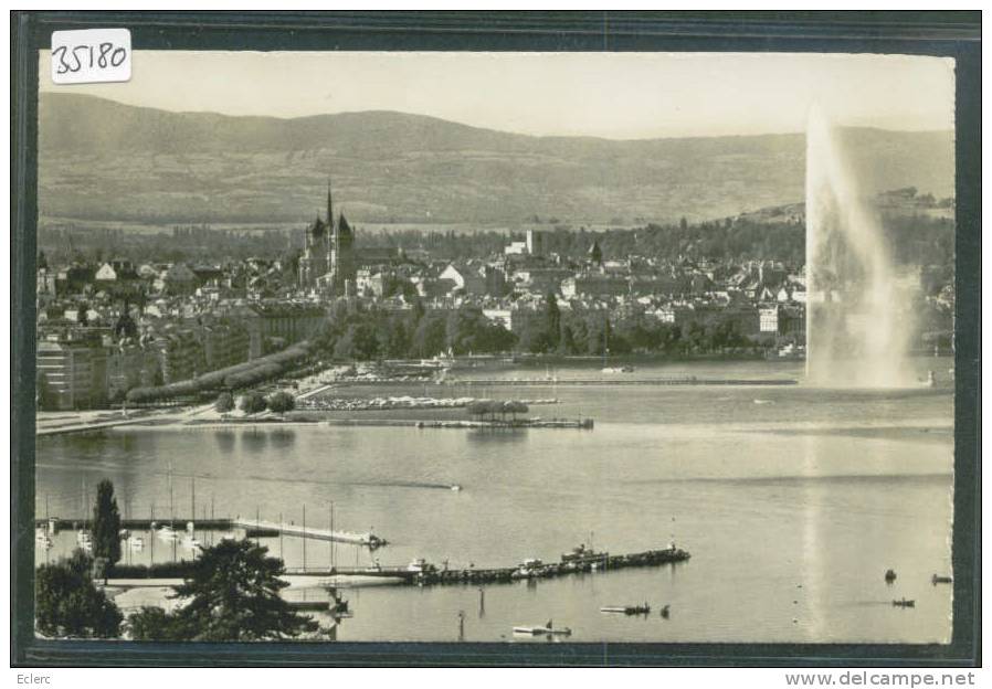 GENEVE - VU DEPUIS COLOGNY  - TB - Cologny