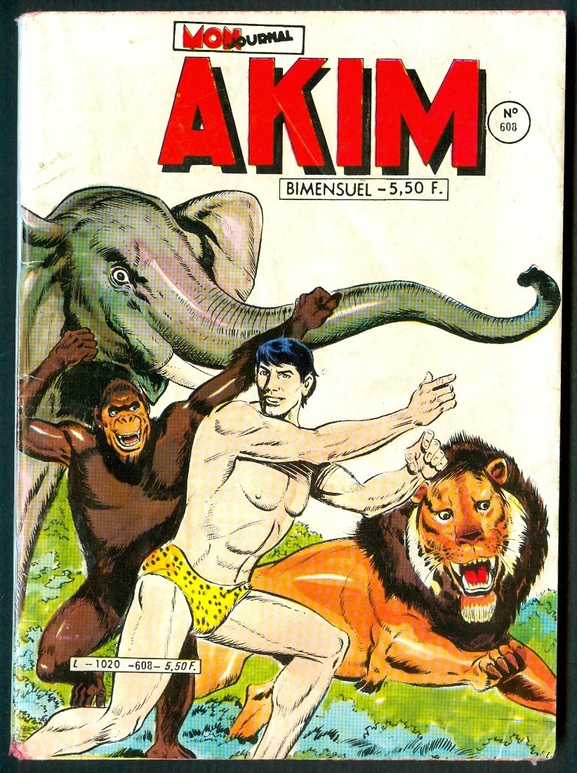 AKIM, N° 608 (1984) Mon Journal, Les Dragons De Komodo, Jimmy Jet, Klip Et Klop, Timbre-Poste - Akim