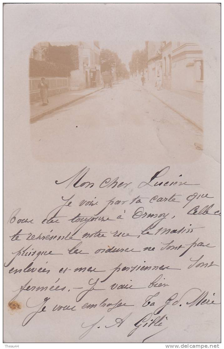 ¤¤  -   ORMOY    -   Carte Photo D'une Rue   -  ¤¤ - Autres & Non Classés