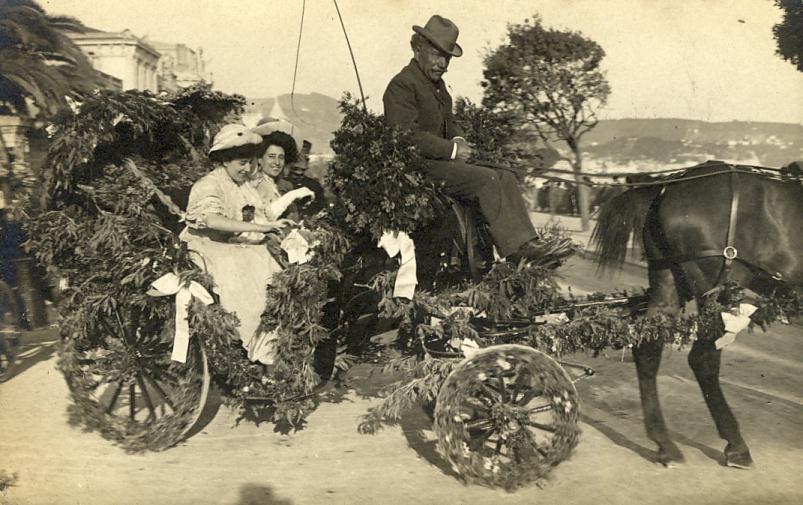 Fêtes Carnaval - Carte-Photo - Attelage - Corso Fleuri - Nice ? - Karneval - Fasching