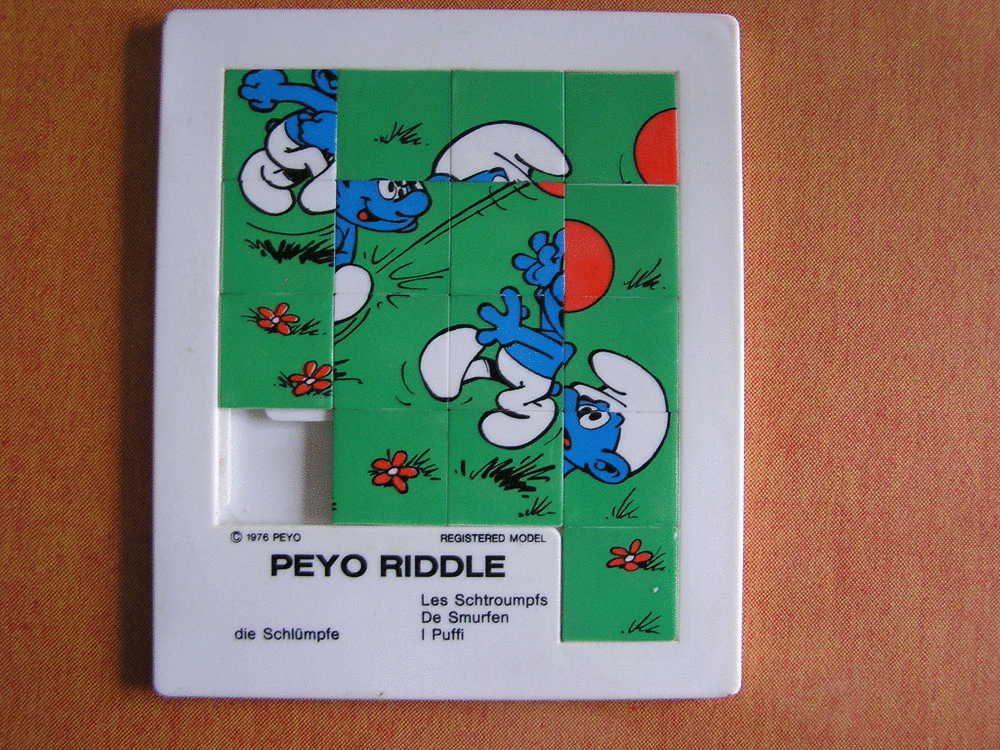 SCHTROUMPFS SMURF  Schtroumpf  RIDDLE CASSE TETE PUZZLE Vintage 1978 - Puzzles