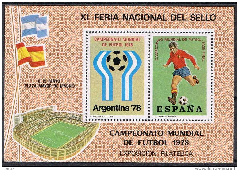 Hojita Feria Del Sello MADRID 1978. Mundial Futbol - Errors & Oddities