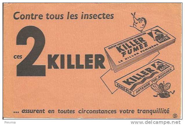 Buvard Ces 2 Killer Contre Tous Les Insectes - K