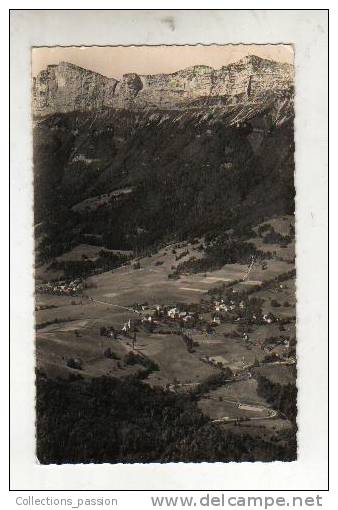 Cp, 38, Plateau Des Petites Roches, Vue Aérienne Sur St-Bernard, Voyagée 1955 - Autres & Non Classés