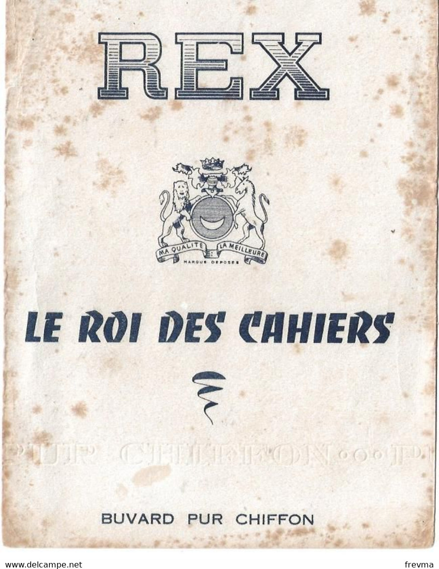 Buvard Rex Le Roi Des Cahiers - Papeterie