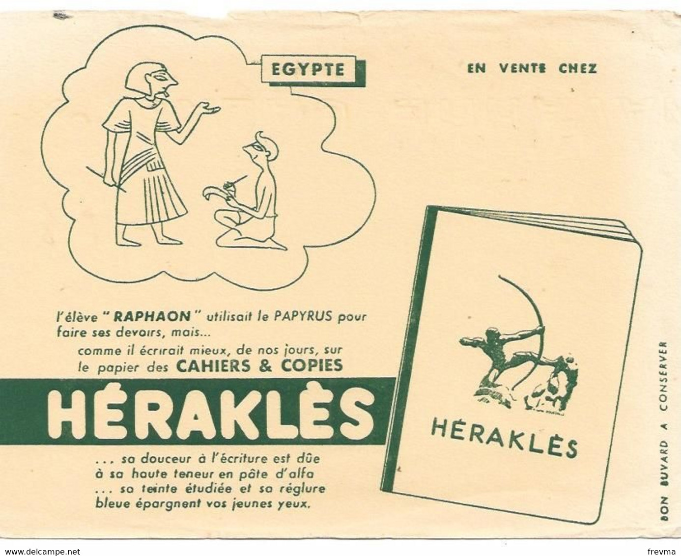 Buvard Herakles Egypte - Cartoleria