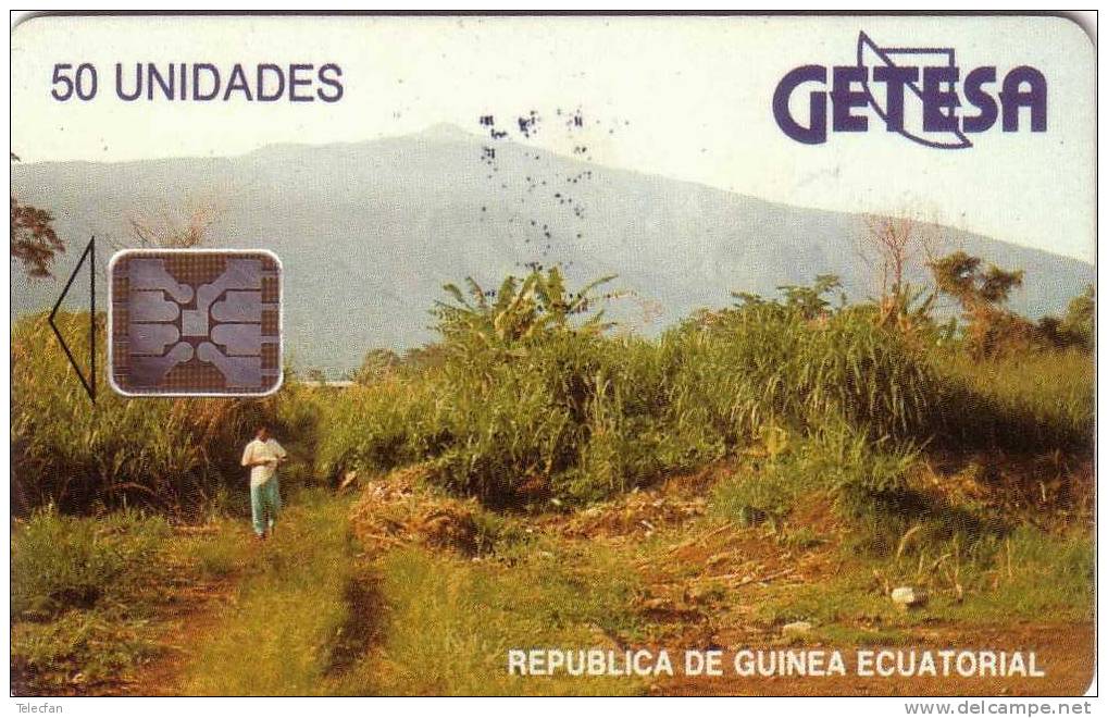 GUINEE EQUATORIALE 50U SC5 PAYSAGE N° 42076 TGE RARE - Guinée-Equatoriale