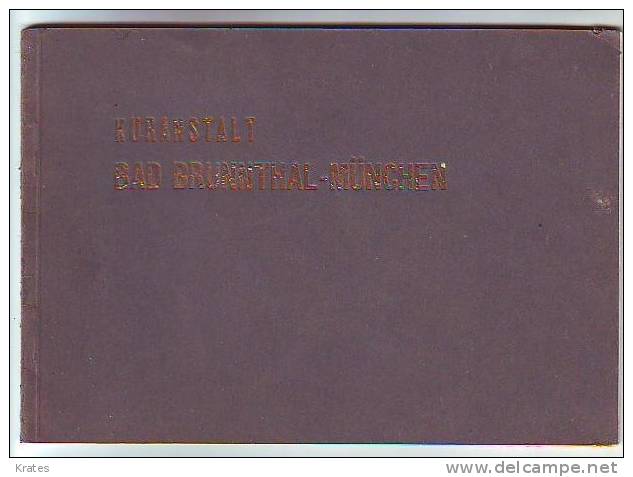 Old Guide Book - Kuranstalt, Bad Brunnthal Munchen - Plaques émaillées (après 1960)