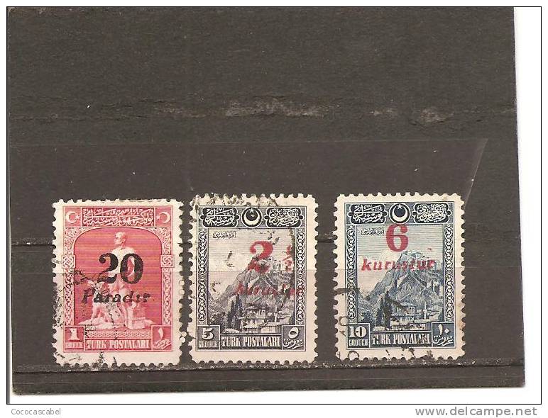 Turquía - Turkey - Yvert  741-43 (usado) (o) - Used Stamps