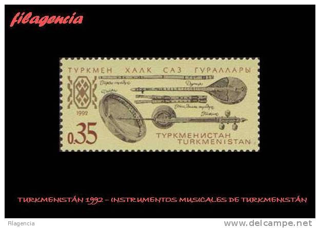 ASIA. TURKMENISTÁN MINT. 1992 INSTRUMENTOS MUSICALES DE TURKMENISTÁN - Turkmenistan