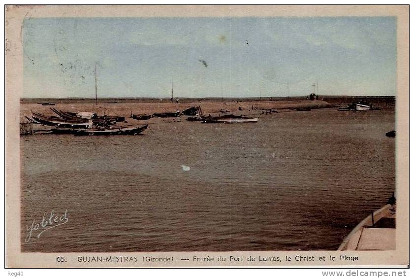 D33 - GUJAN MESTRAS  -  Entrée Du Port De Larros, Le Christ Et La Plage - Gujan-Mestras