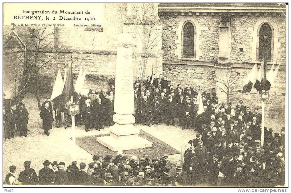 BETHENY - Inauguration Du Monument - Bétheny