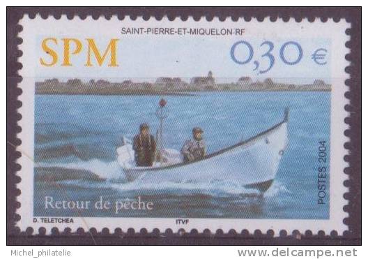 SAINT-PIERE-ET-MIQUELON N° 815** NEUF AVEC CHARNIERE  RETOUR DE PECHE - Altri & Non Classificati