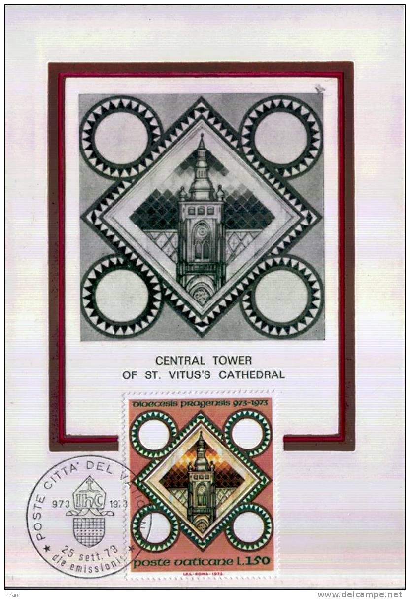 MAXIMUM - FDC - CAMPANILE CATTEDRALE PRAGA  - Anno 1973 - Máquinas Franqueo (EMA)