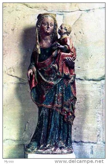 81 Carmel De PONTOISE Vierge Et Enfant Statue Polychrome XIV°s - Dourgne