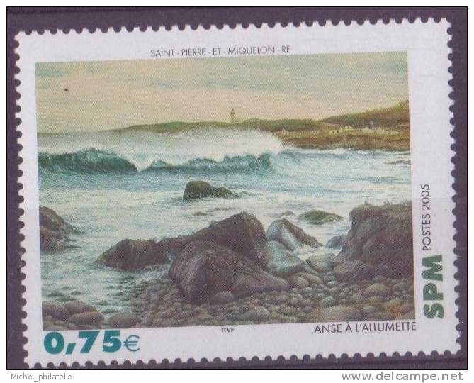 SAINT-PIERE-ET-MIQUELON N° 841** NEUF AVEC CHARNIERE  ANSE DE L'ALLUMETTE - Altri & Non Classificati